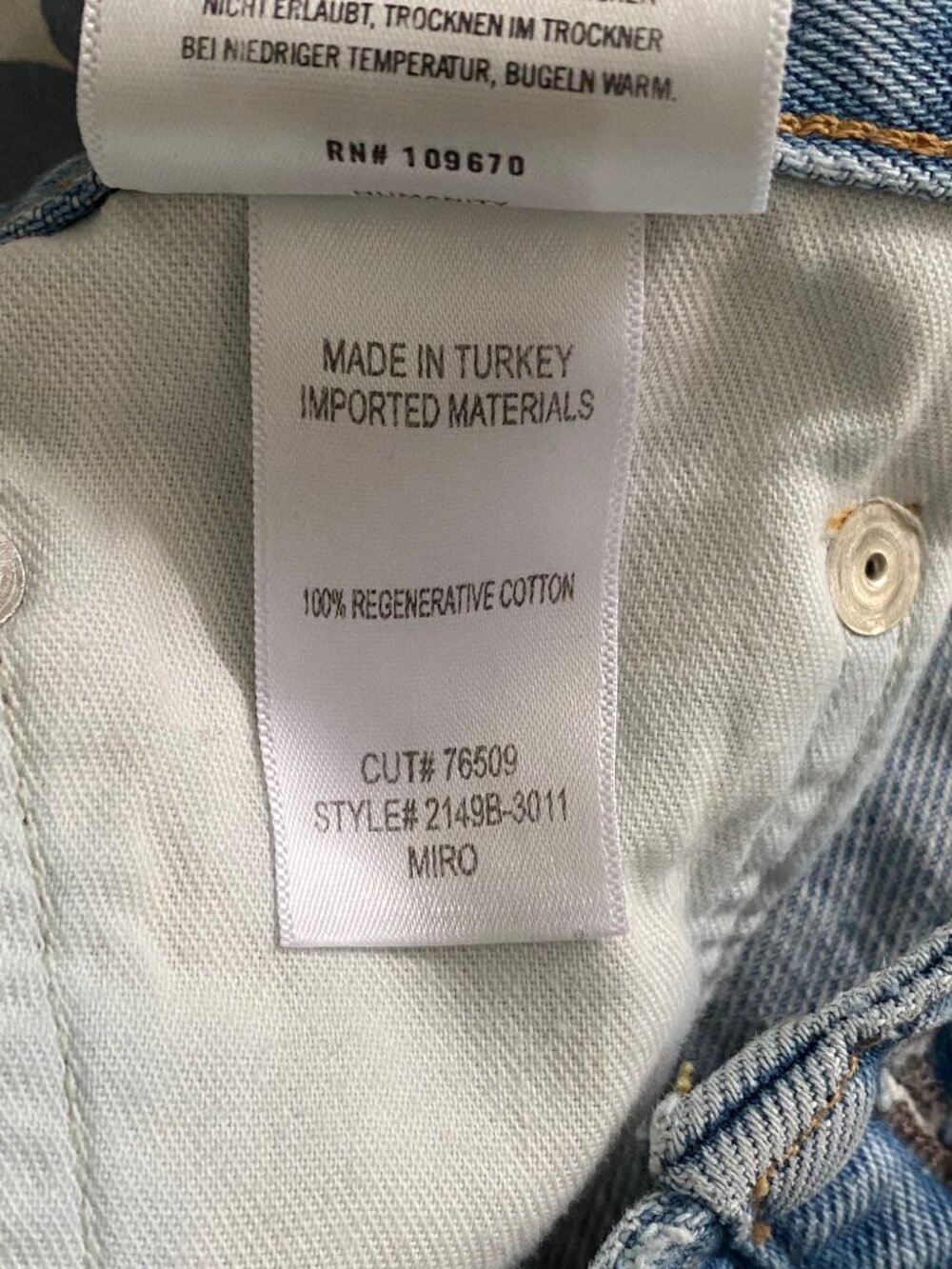 Citizens of Humanity Miro Relaxed Wide Jeans Barrel Curved Tapered Gemini 25 - Picture 10 of 14